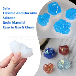DIYジュエリーキット  シリコンモールド付き  プラスチック製移送ピペットと計量カップ  ラテックス指サック  ホワイト  金型：3ピース/セット&nbsp;DIY-SC0010-22