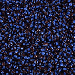8/0 ガラスシードビーズ  不透明な色が染み込む  ドジャーブルー  3mm  穴：1mm&nbsp;SEED-S006-2