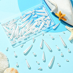 96Pcs 6 Styles ABS Plastic Imitation Pearl Pendants&nbsp;KY-SC0002-33P