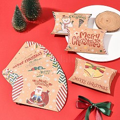 24Pcs 12 Styles Christmas Theme Cardboard Candy Pillow Boxes&nbsp;CON-FS0001-12