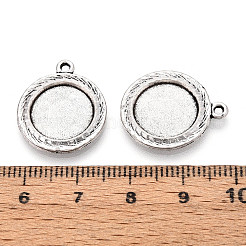 Tibetan Style Alloy Pendant Cabochon Settings&nbsp;PALLOY-N178-05AS