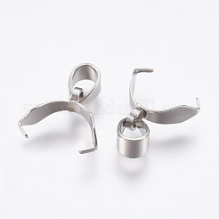 変色しにくい201ステンレススチール製ピンチベイル  ステンレス鋼色  15.5mm  穴：3.5x4.5mm  ピン：0.6mm  保釈：11x3ミリ&nbsp;STAS-G174-12P