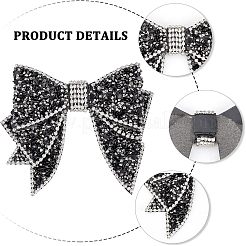 2Pcs Resin Rhinestone Bowknot Shoes Charms&nbsp;FIND-CA0004-74