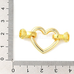 Heart Rack Plating Brass Fold Over Clasps&nbsp;KK-A225-17G