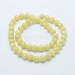 Natural Mashan Jade Round Beads Strands&nbsp;G-D263-10mm-XS06