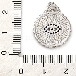 Brass Micro Pave Cubic Zirconia Pendants&nbsp;KK-K339-09P