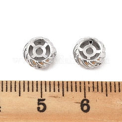 Brass Micro Pave Clear Cubic Zirconia Spacer Beads&nbsp;LS-KK-K371-31P
