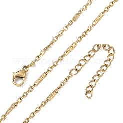 10Pcs 2MM 304 Stainless Steel Mixed Chain Necklaces&nbsp;NJEW-G203-06G