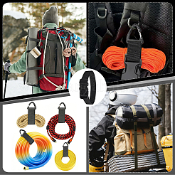 Nylon Adjustable Extension Cord Holder Organizer with Triangle Clips&nbsp;DIY-WH0698-056