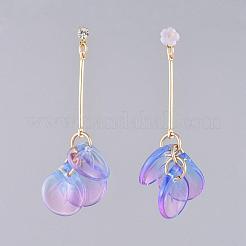 Glass Cluster Beads Dangle Ear Studs&nbsp;EJEW-JE03915