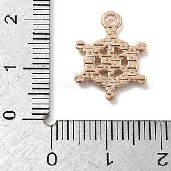 合金ペンダント  エナメル  ネイビースタイルのチャーム  アンカー＆舵  18x13.5x1.5mm  穴：1.8mm&nbsp;ENAM-D285-05KCG-03A