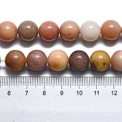 天然珪化木ラウンドビーズ連売り  10.5mm  穴：1mm  約38個/連  14.84''（37.7cm）〜15.16''（38.5cm）&nbsp;G-D356-C01-10mm