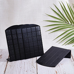 48穴アクリルイヤリングディスプレイ  ジュエリーディスプレイラック  ブラック  8.7x3.5x13.5cm&nbsp;EDIS-WH0003-01