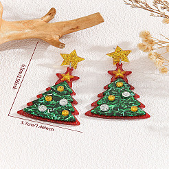 Christmas Acrylic Dangle Stud Earrings&nbsp;FS-WGDC115-05