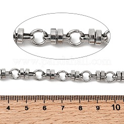 304 Stainless Steel Flat Round Link Chains&nbsp;CHS-K024-13P