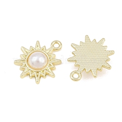 Alloy & ABS Plastic Pearl Pendants&nbsp;AL-CBA415D-23G