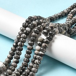 Natural Map Stone Beads Strands&nbsp;G-D481-18