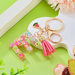 Fruit Series Letter Resin Keychains&nbsp;KEYC-TAC0033-02E