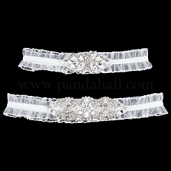 Nylon Lace Elastic Bridal Garters&nbsp;AJEW-WH0661-25B