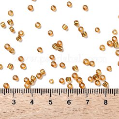 180g15色ガラスシードビーズ  透明色  ラウンド  ミックスカラー  8/0  3~4x2~3mm  穴：0.8~1mm  12 G /カラー&nbsp;SEED-JQ0003-01A-3mm
