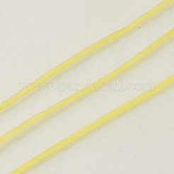 フラット弾性クリスタルストリング  弾性ビーズ糸  ストレッチブレスレット作り用  シャンパンイエロー  0.8mm&nbsp;EC-G002-0.8mm-23