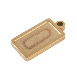 Ion Plating(IP) 304 Stainless Steel Cabochon Pendant Settings&nbsp;STAS-U019-46G