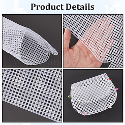 DIY プラスチック編みかぎ針編みバッグ作りキット  手作りクロスボディバッグ  プラスチック製の模造真珠の丸いビーズのバッグアジャスターチェーン1個付き  ミックスカラー  18個/セット&nbsp;DIY-CP0012-64