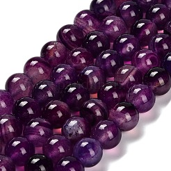 Dyed Natural Agate Beads Strands&nbsp;G-G203-10B-10mm