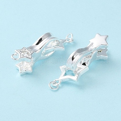 925 Sterling Silver Fold Over Clasps&nbsp;LS-STER-D005-10S