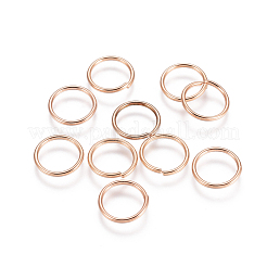 304 Stainless Steel Open Jump Rings&nbsp;STAS-E484-72L-RG