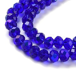 Electroplate Glass Beads Strands&nbsp;X1-EGLA-A034-T4mm-L16