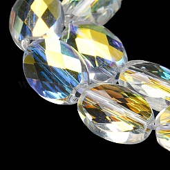 Electroplate Glass Beads Strands&nbsp;EGLA-C003-02