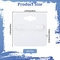 200Pcs Paper Earring Display Cards&nbsp;CDIS-CN0001-02C