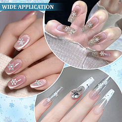 90Pcs 9 Styles Zinc Alloy Snowflake Cabochon&nbsp;MRMJ-ME0001-05