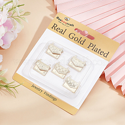 6Pcs Brass Locket Pendants&nbsp;KK-BBC0015-55