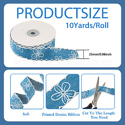 Polyester Denim Ribbons&nbsp;OCOR-TAC0003-18B