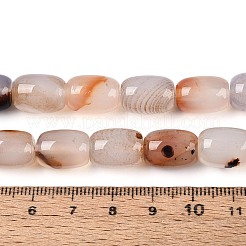 天然石赤瑪瑙ビーズ連売り  バレル  桃パフ  12.5~14x9.5~11mm  穴：0.7~0.9mm  約28個/連  15.16~15.35''（38.5~39センチメートル）&nbsp;G-T144-44F
