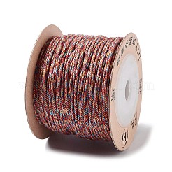 ポリエステルツイストコード  ラウンド  DIYのジュエリーには  砂茶色  1mm  約49.21ヤード（45m）/ロール&nbsp;OCOR-G015-01A-05