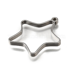 304ステンレスペンダント  スター  31x30.5x3mm  穴：2mm&nbsp;STAS-S181-01P-J