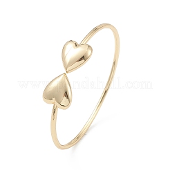 Rack Plating Brass Bangles&nbsp;BJEW-L652-25G