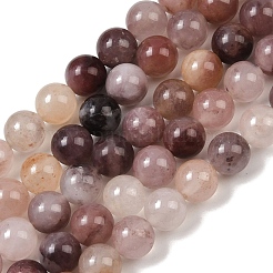 Natural Violet Strawberry Quartz Beads Strands&nbsp;G-P530-B02-03