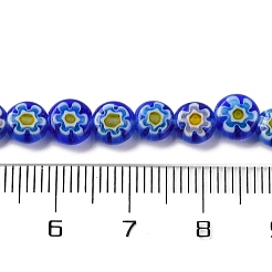 Handmade Millefiori Lampwork Beads Strands&nbsp;LAMP-G164-11B