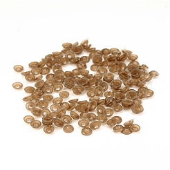 クラフトプラスチックネジ人形の目  安全の目  ぬいぐるみのクマの人形の目  半円  ブラック  15.5x10mm&nbsp;DOLL-PW0001-043-B02