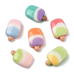 オペーク樹脂カボション  アイスクリーム  ミックスカラー  23x14x7mm&nbsp;CRES-CJC0001-43-1