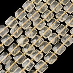 Natural Lemon Quartz(Heated) Beads Strands&nbsp;G-L642-L07-10mm