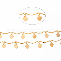 Handmade Brass Bar Scalloped Bar Chain&nbsp;CHC-S012-094