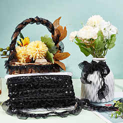 Chinlon Pleated Lace Trim&nbsp;EW-WH0013-28B