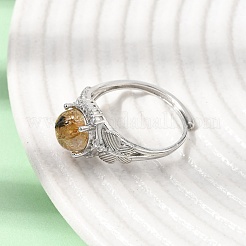 Brass Micro Pave Cubic Zirconia Finger Rings&nbsp;CU-CBA260E-18P