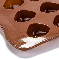 シェル形状の食品グレードのシリコーン型  フォンダン型  DIYケーキデコレーション用  チョコレート  キャンディ  UVレジンとエポキシレジンのクラフト作り  ココナッツブラウン  212x105x16mm  内径：25.5x26mm&nbsp;DIY-I061-09