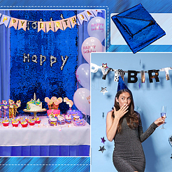 Polyester Sequin Fabric&nbsp;DIY-WH0028-74B
